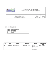 procedura di gestione del carrello per l`emergenza