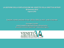 Diapositiva 1 - Veneto Agricoltura