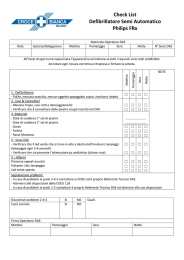 Check List Defibrillatore Semi Automatico Philips FRx
