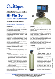 HI-FLO 3e: Addolcitore Automatico Hi-Flo 3e