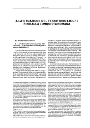 3. la situazione del territorio ligure fino alla conquista romana