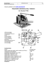PIEGAFERRI UNIVERSALE Mod. TARZAN 5 Art. Sicutool 774G