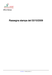 03 ottobre 2009 - Unione dei Comuni della Bassa Romagna