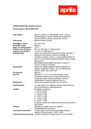 Scheda Tecnica - nuova aprilia rsv4 rr