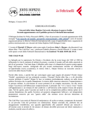 Bologna, 12 marzo 2012 COMUNICATO STAMPA I docenti