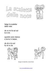 La scaletta delle note - Risorsedidattichescuola.it