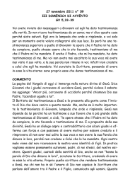 III Domenica d`Avvento gv 5,33-39