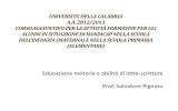 Educazione motoria e abilità di letto-scrittura