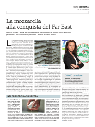 La mozzarella alla conquista del Far East