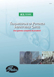 tRASMISSIONI DI pOTENzA iNDUSTRIALI gATES