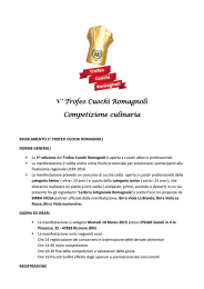 V° Trofeo Cuochi Romagnoli Competizione culinaria