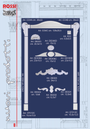 catalogo nuovi prodotti, pag. 8, decorazioni per porte in gesso, portali