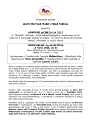 World Harvard Model United Nations HARVARD WORLDMUN 2016