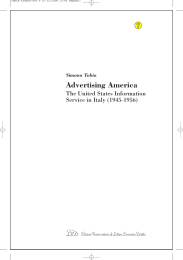 Advertising America. The United States Information Service in Italy