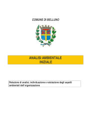 analisi ambientale iniziale - Territorio e Ambiente