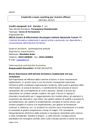 00797 Creativit&agrave; e team coaching per riunioni efficaci
