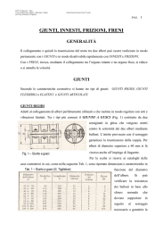 Giunti, innesti e freni