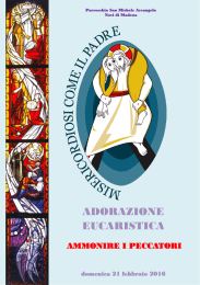 “Ammonire i peccatori”. - Parrocchia San Michele Arcangelo