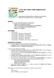 L`uso del colore nelle degenze per anziani