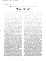 Rifare l`Italia - Critica Sociale