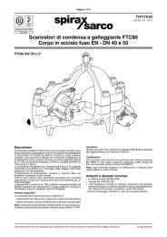 Scaricatori di condensa a galleggiante FTC80 Corpo in acciaio fuso