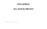 RITO APPALTI Avv. Daniele Albertini