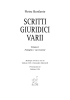 scritti giuridici varii