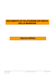 Operaio Edilizia DOCUMENTO DI VALUTAZIONE DEI RISCHI