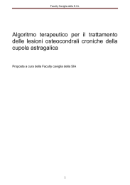 algoritmo caviglia - Società Italiana di Artroscopia