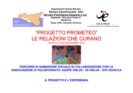 “progetto prometeo” le relazioni che curano