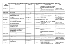 docenti di scienze dell`educazione e della formazione l