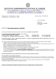 Ricevimento genitori 2015/2016 - Istituto Comprensivo St. di Casier