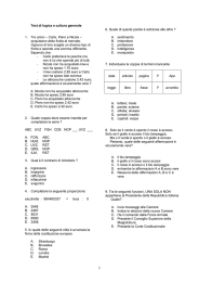 Test di logica e cultura generale 1. Tre amici