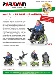 Novità: La PR 50 Piccolino di PARAVAN