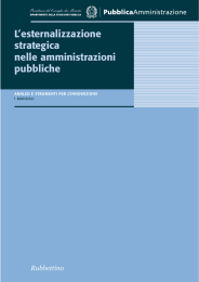 L`esternalizzazione strategica nelle amministrazioni pubbliche