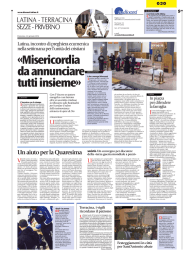 «Misericordia da annunciare tutti insieme»