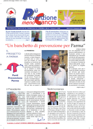 “Un banchetto di prevenzione per Parma”
