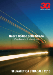 Catalogo Segnaletica Stradale 2015