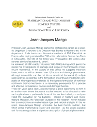 Jean-Jacques Marigo - Fondazione Tullio Levi Civita