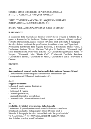 Bando - Istituto Internazionale Jacques Maritain