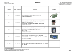 Catalogo Batterie per Apparecchiature medicali Zoll, Physio
