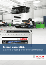 Giganti energetici: Batterie Bosch per veicoli commerciali