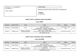 TORH010009 LIBRI di TESTO SECONDA LINGUA STRANIERA