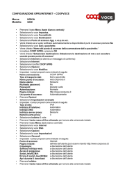 CONFIGURAZIONE GPRS/INTERNET – COOPVOCE Marca: NOKIA