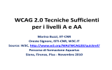 WCAG 2.0 Tecniche Sufficienti per i livelli A e AA - IIT-CNR