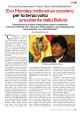 Evo Morales: indio ed ex cocalero per la terza volta