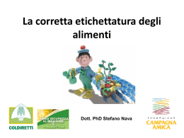 nuove regole per l`etichettatura dei prodotti (prof. nava)