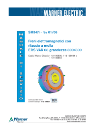 Freni elettromagnetici con rilascio a molla ERS VAR 08 grandezza