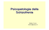 schizofrenia 2013-I - Dipartimento di Giurisprudenza