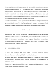 2° Incontro di formazione sulla Messa